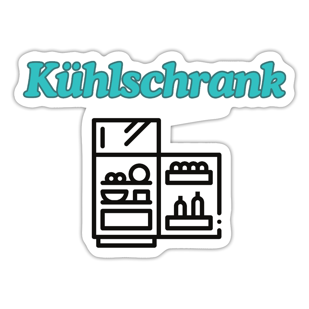 Sticker - Kühlschrank - Mattweiß