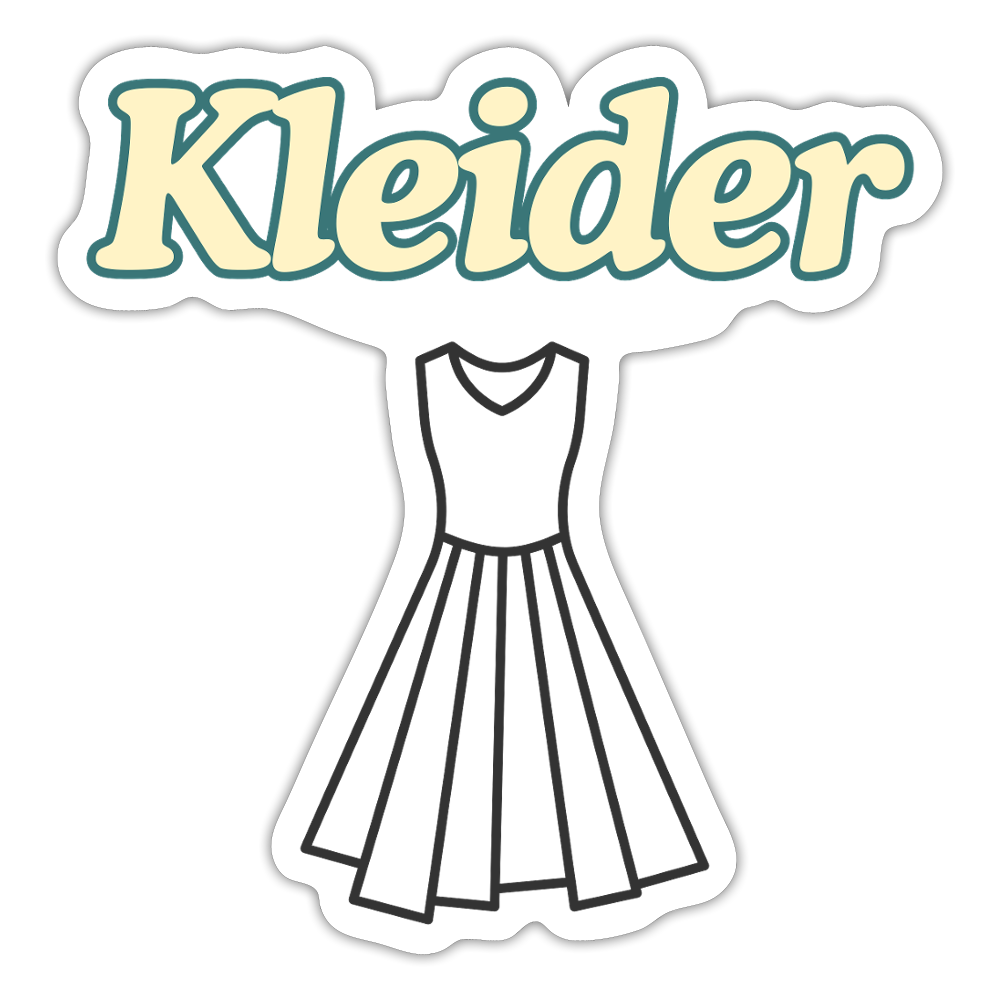 Sticker - Kleider - Mattweiß