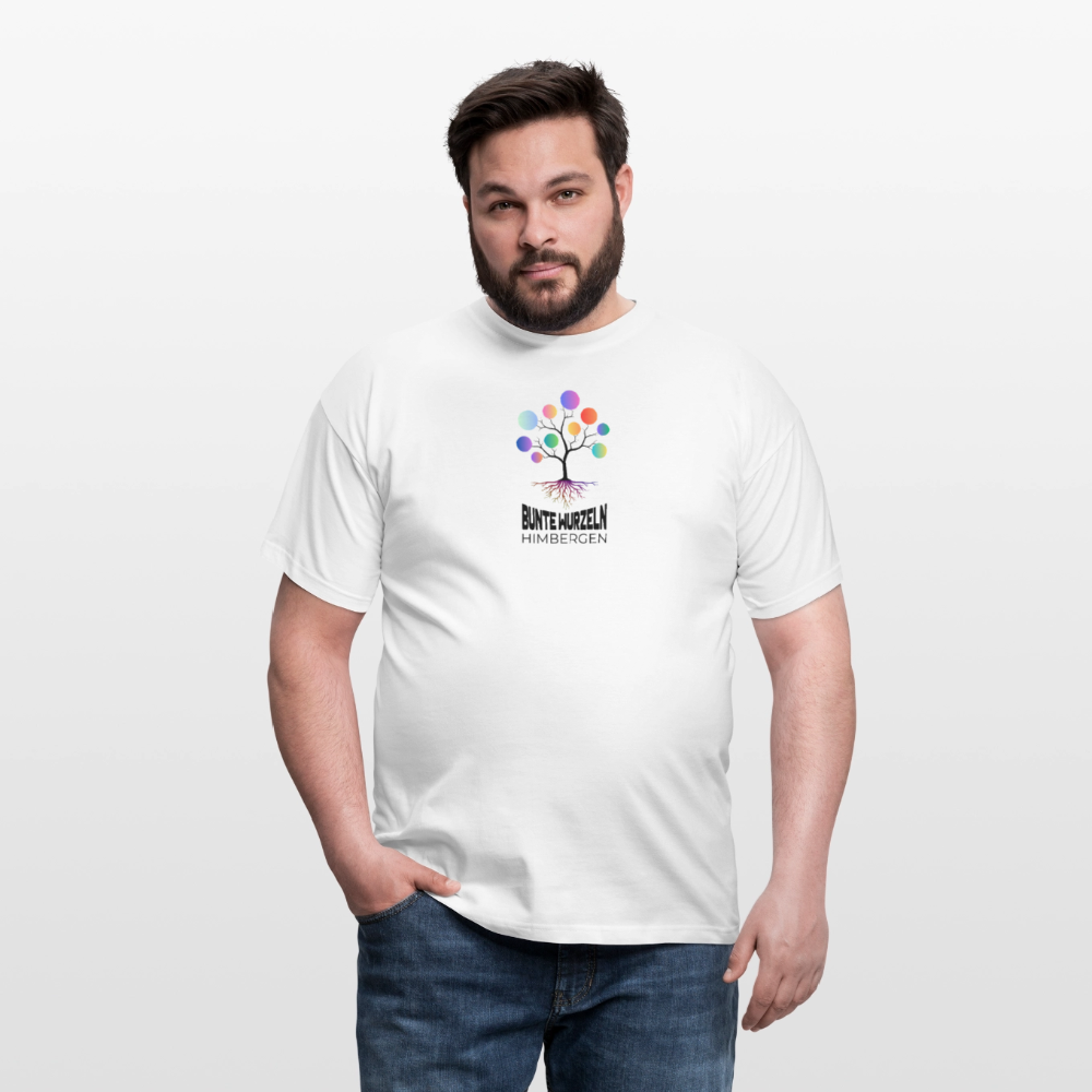 Bunte Wurzeln Himbergen Vorne - Männer T-Shirt - Weiß