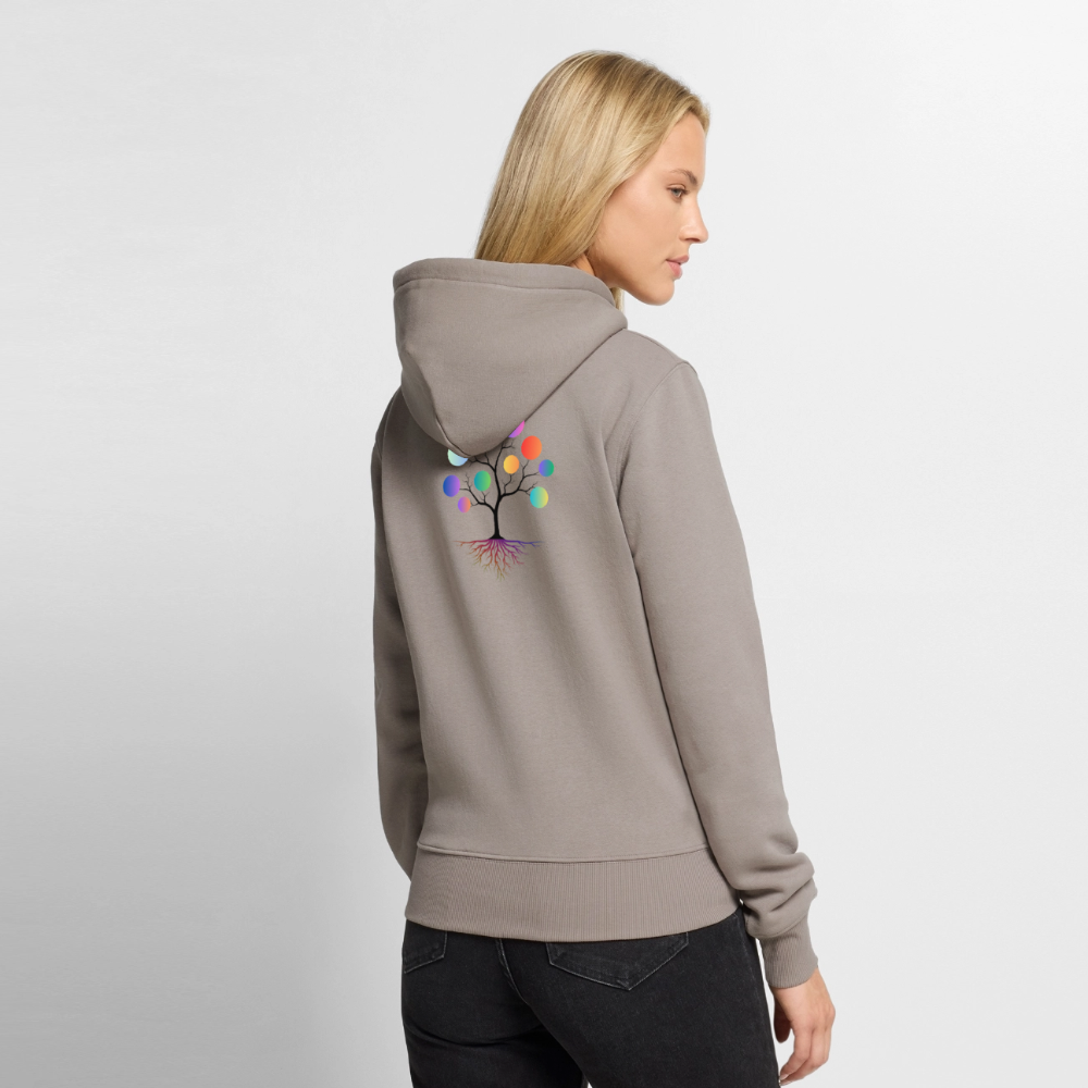 Bunte Wurzeln Himbergen V&H - Frauen Premium Hoodie - Taupe