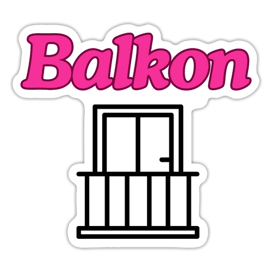 Sticker - Balkon - Mattweiß