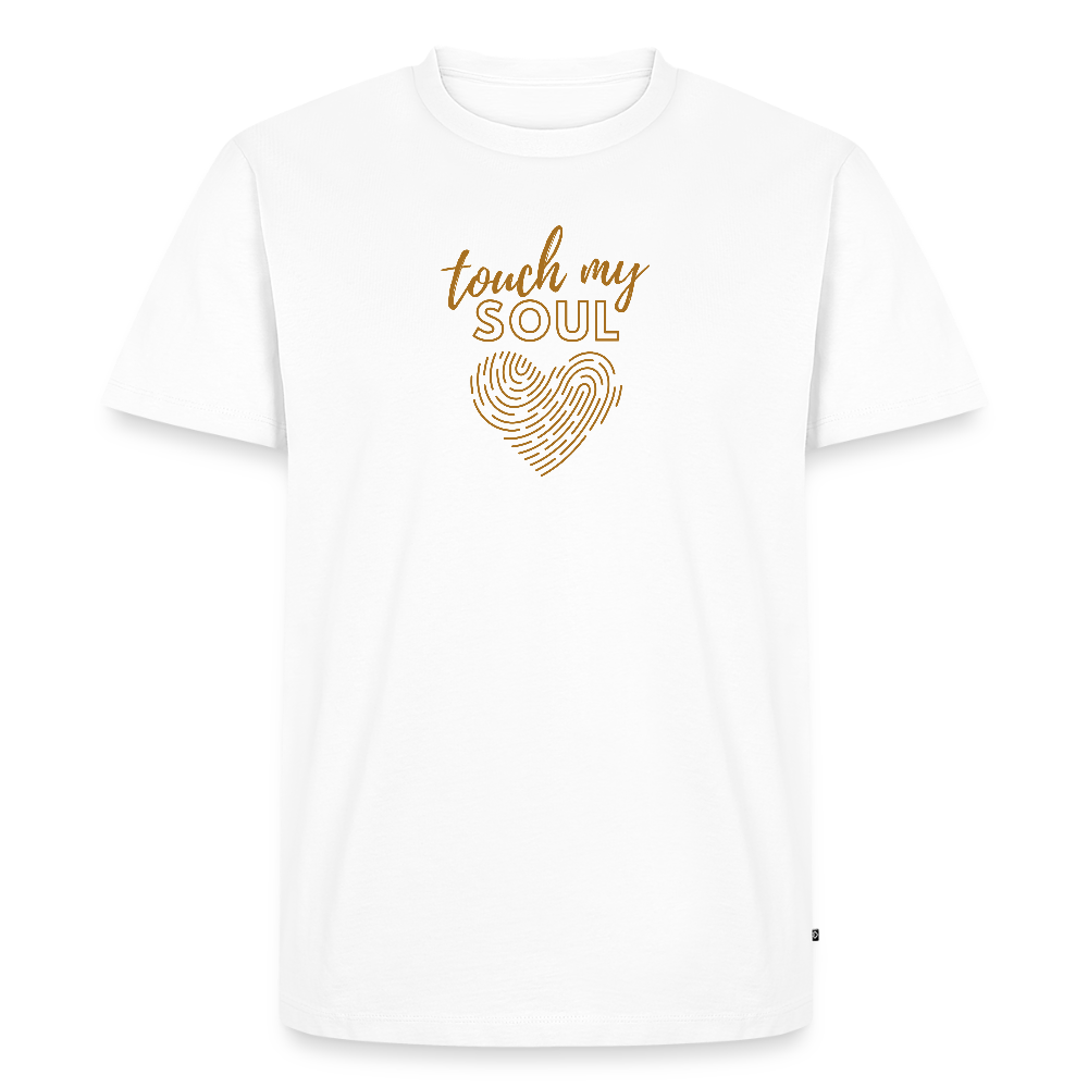 Touch my soul - Männer Premium T-Shirt - Weiß