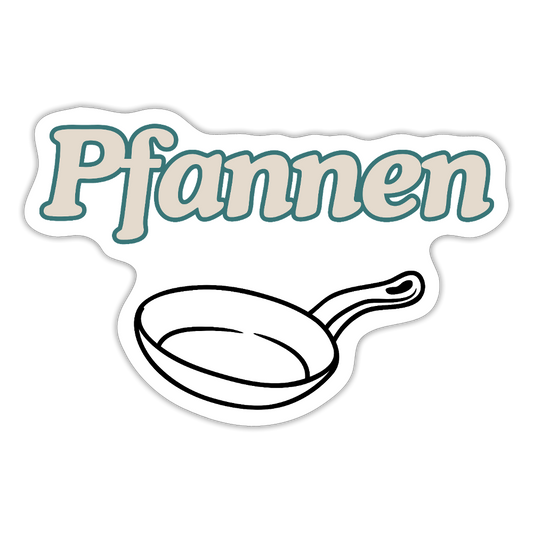 Sticker - Pfannen - Mattweiß