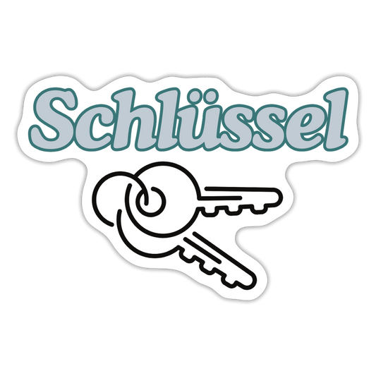 Sticker - Schlüssel - Mattweiß