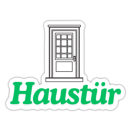 Sticker - Haustür - Mattweiß