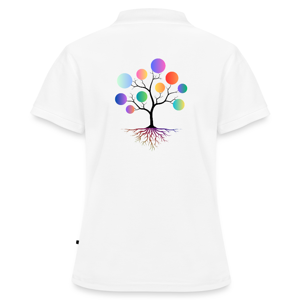 Bunte Wurzeln Himbergen V&H - Frauen Premium Polo-Shirt - Weiß