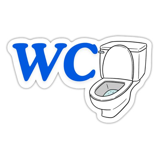 Sticker - WC - Mattweiß