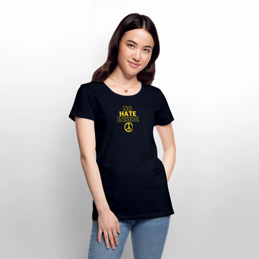 No hate inside - Frauen Premium T-Shirt - Navy