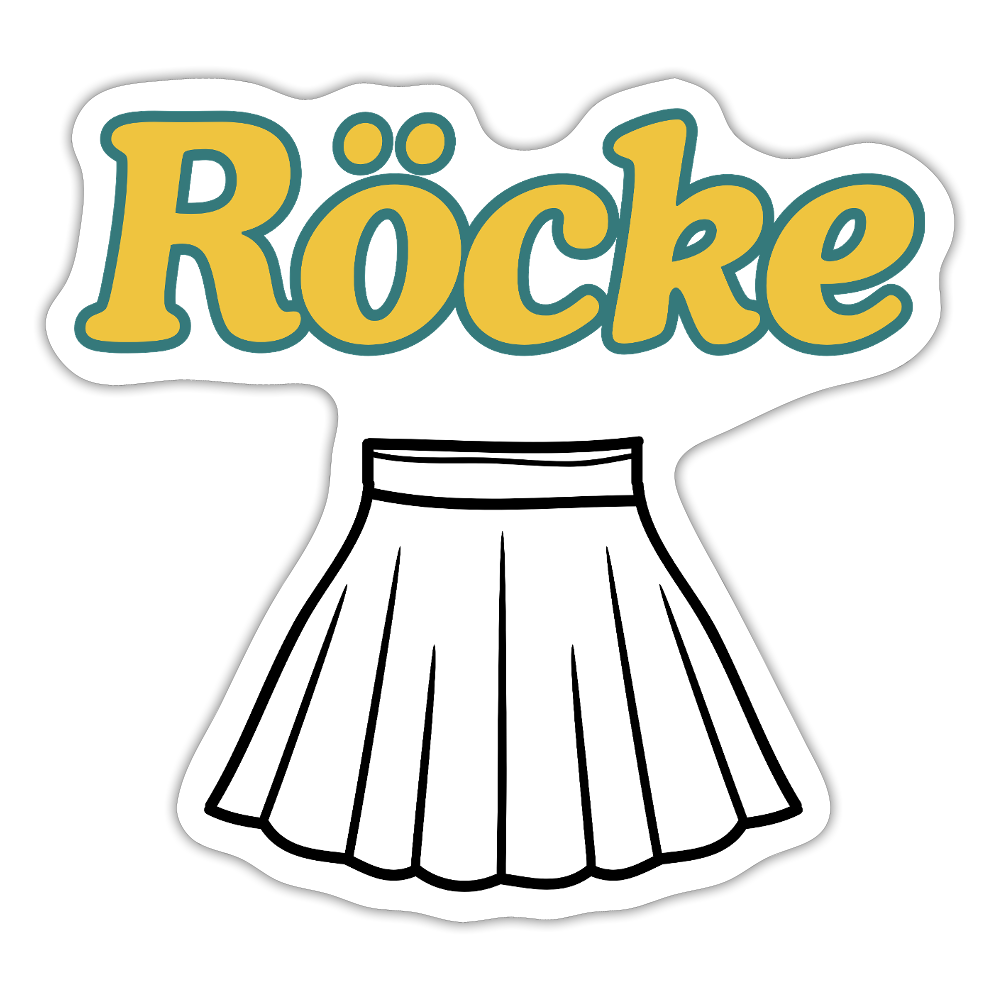 Sticker - Röcke - Mattweiß