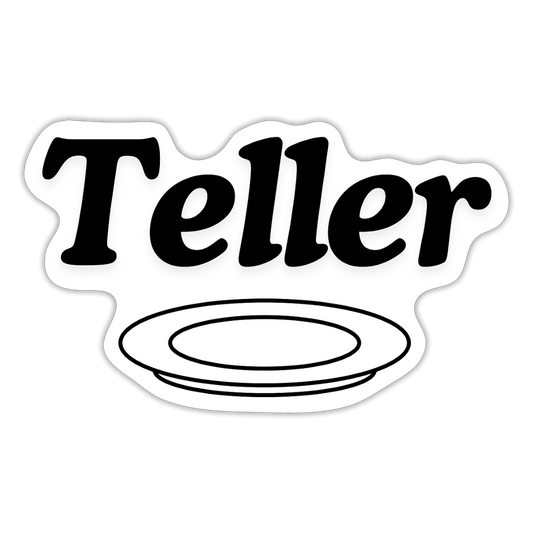 Sticker - Teller - Mattweiß