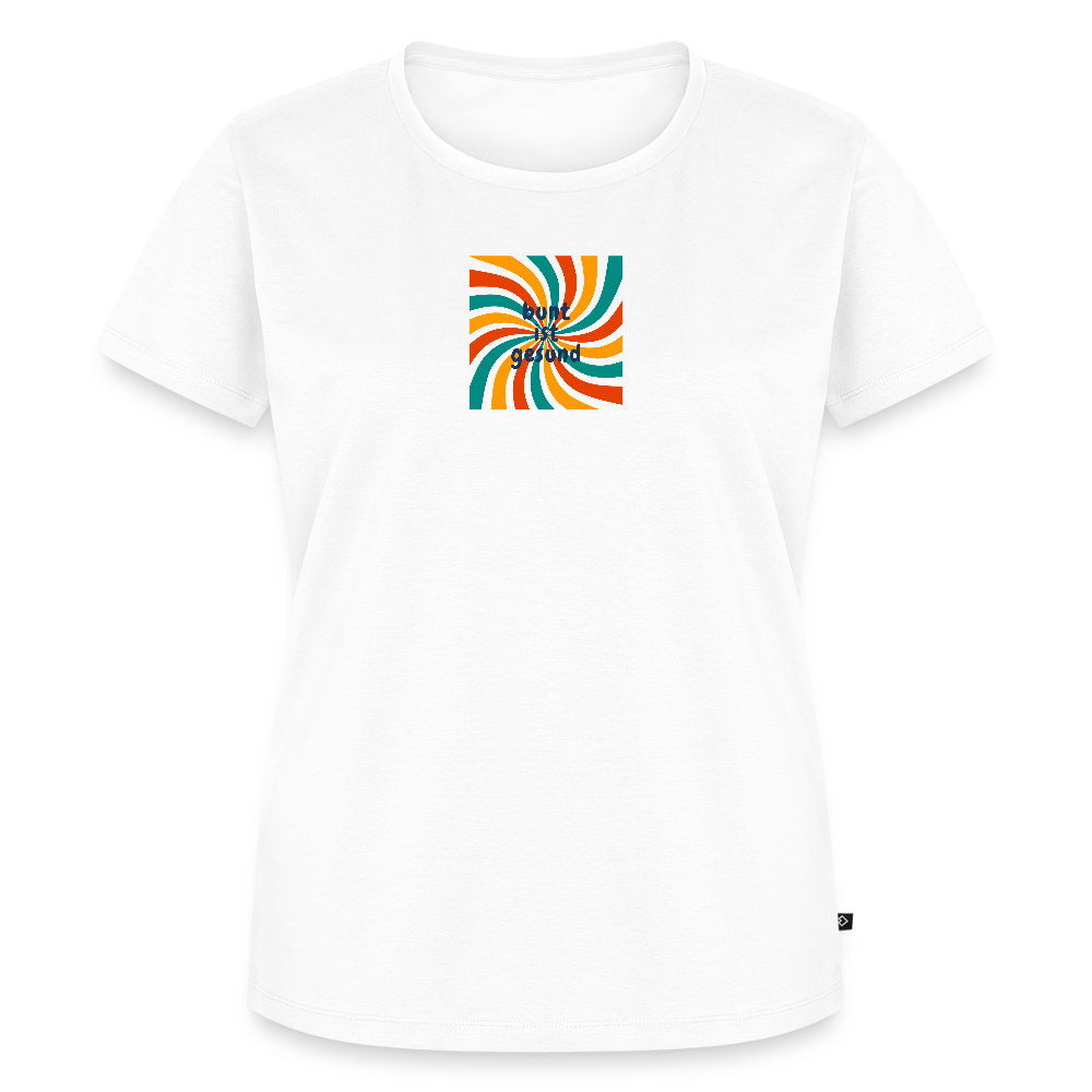 Bunt ist gesund Bögen - Frauen Premium T-Shirt - Weiß