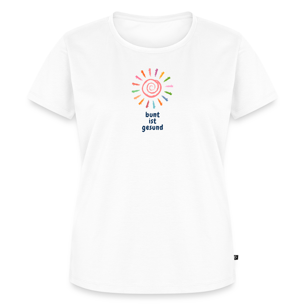 Bunt ist gesund Sonne - Women’s Premium T-Shirt - Weiß