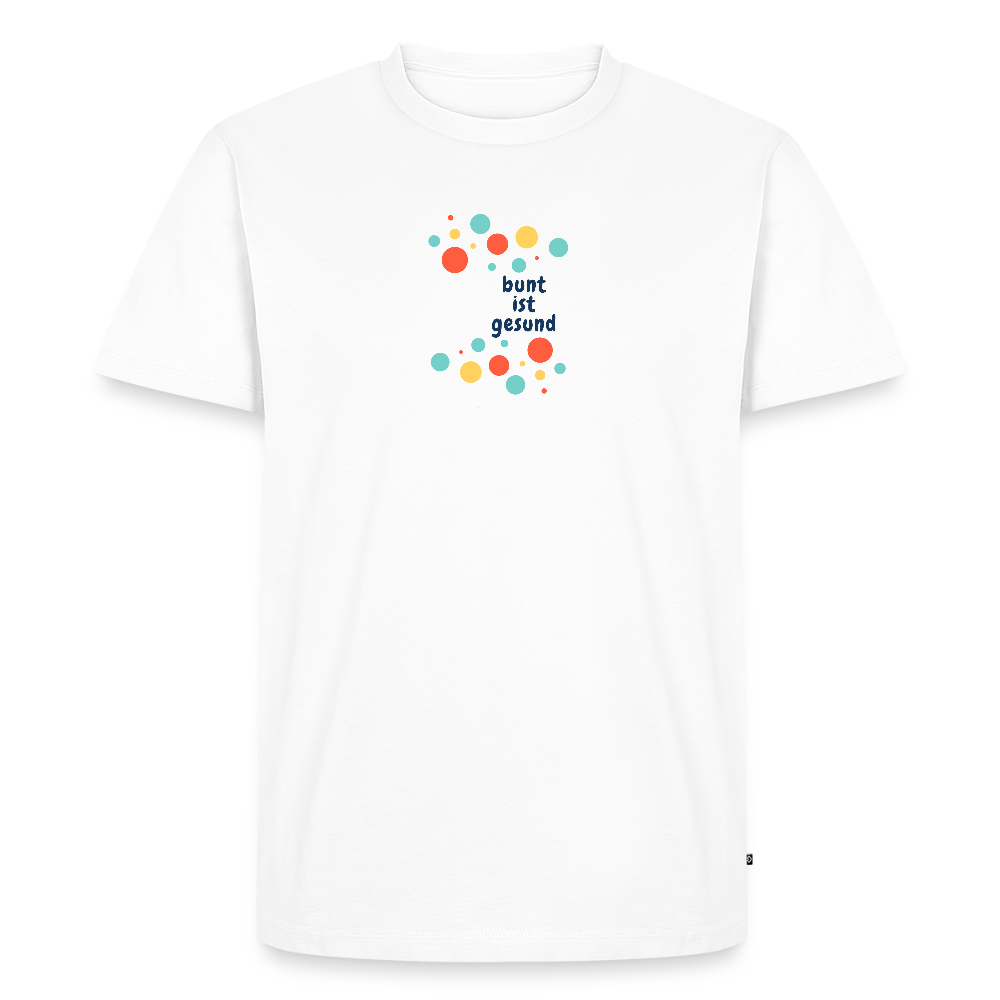 Bunt is gesund Bubbles - Men’s Premium T-Shirt - Weiß