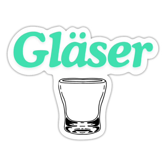 Sticker - Gläser - Mattweiß