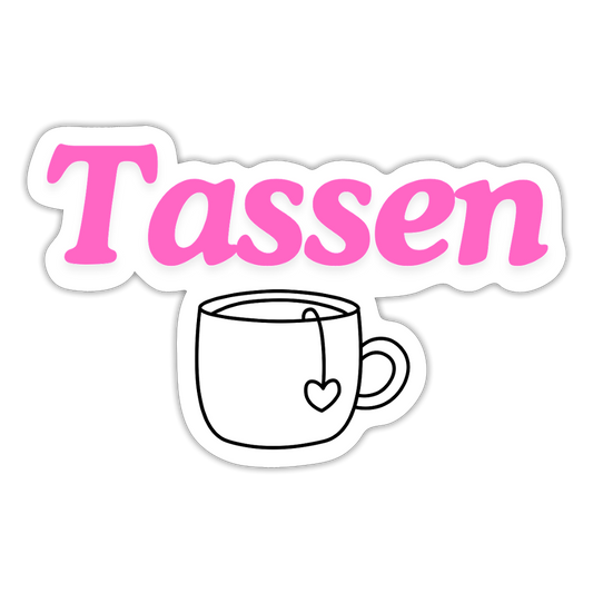 Sticker - Tassen - Mattweiß