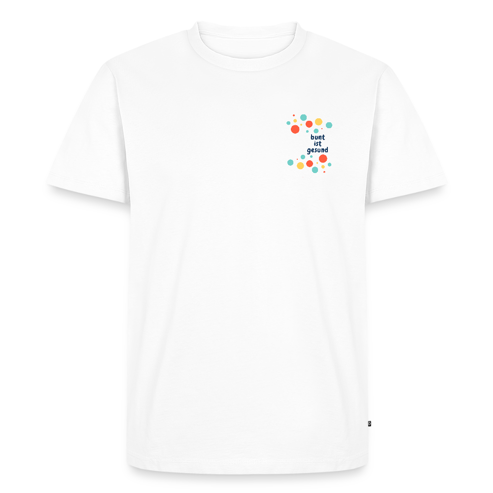 Bunt ist gesund Bubbles Pocket - Men’s Premium T-Shirt - Weiß