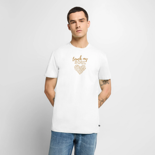 Touch my soul - Männer Premium T-Shirt - Weiß