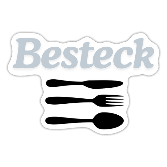 Sticker - Besteck - Mattweiß