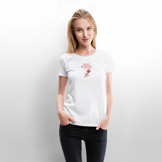 Mind Power included - Frauen Premium T-Shirt - Weiß