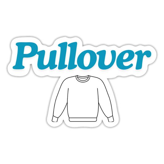 Sticker - Pullover - Mattweiß