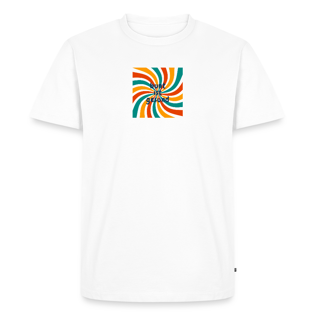 Bunt ist gesund Bögen - Männer Premium T-Shirt - Weiß