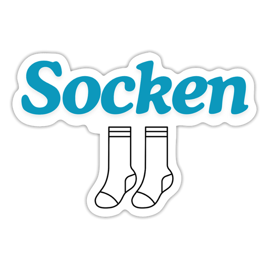 Sticker - Socken - Mattweiß