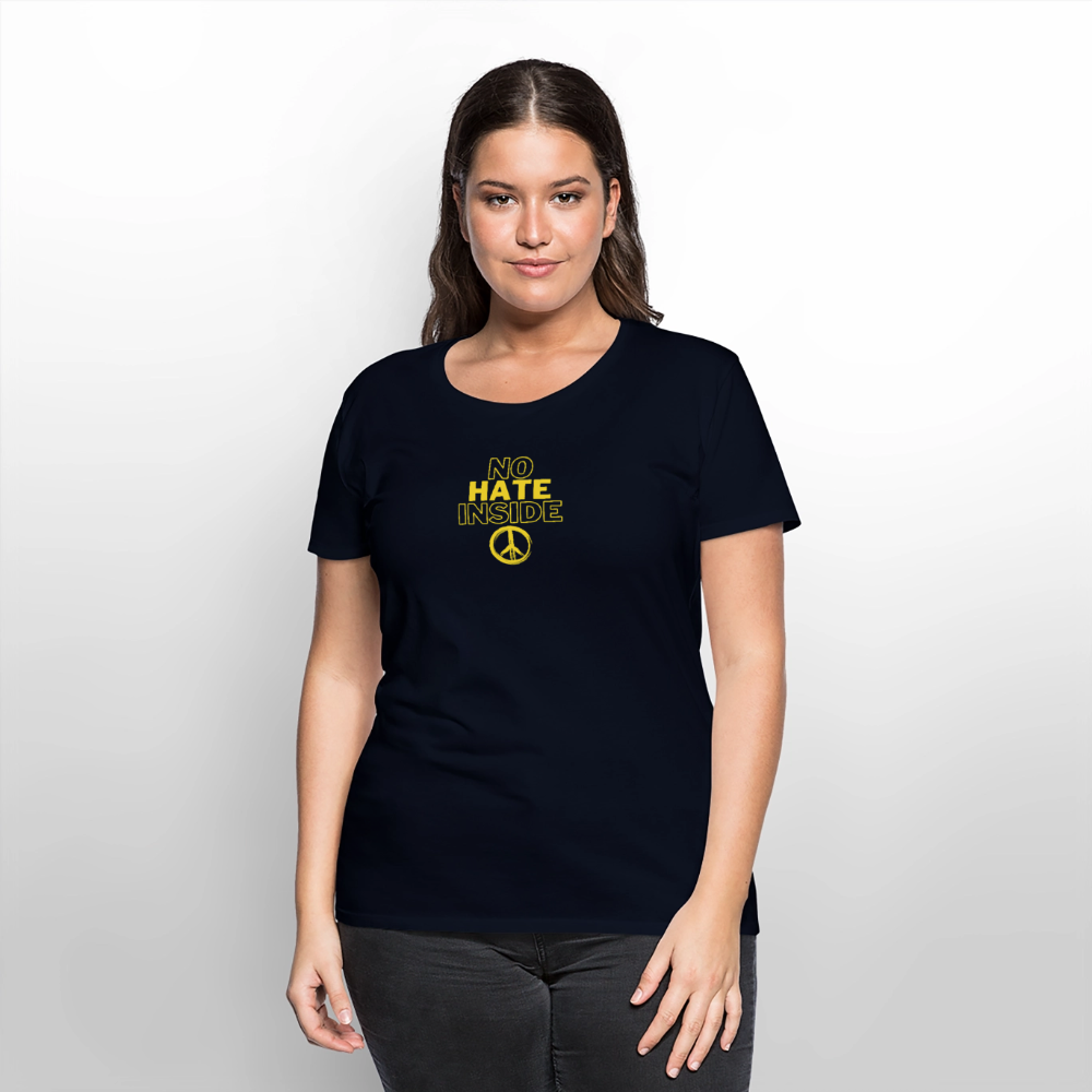 No hate inside - Frauen Premium T-Shirt - Navy