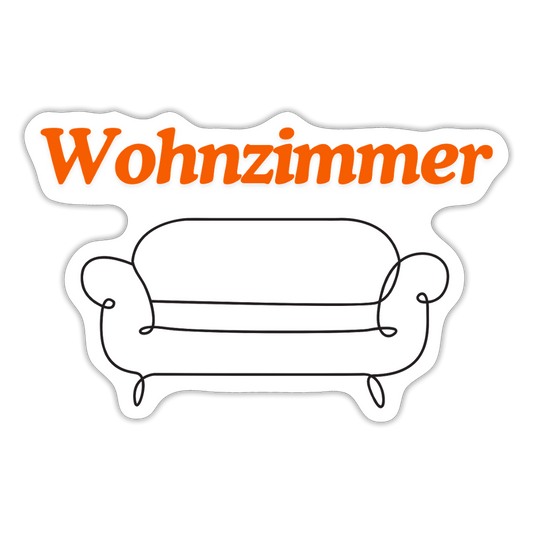 Sticker - Wohnzimmer - Mattweiß