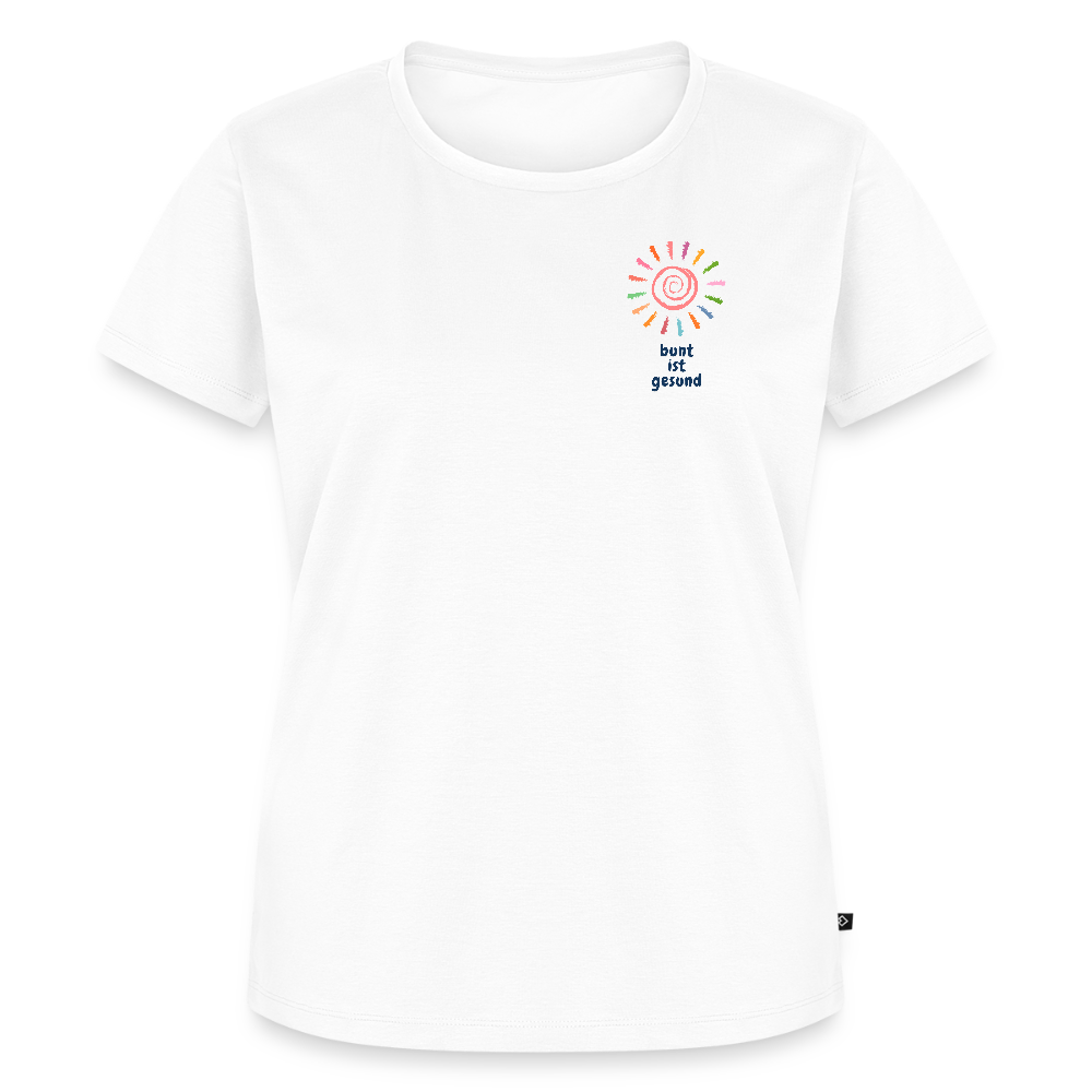 Bunt ist gesund Sonne Pocket - Women’s Premium T-Shirt - Weiß