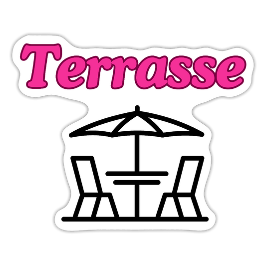 Sticker - Terrasse - Mattweiß