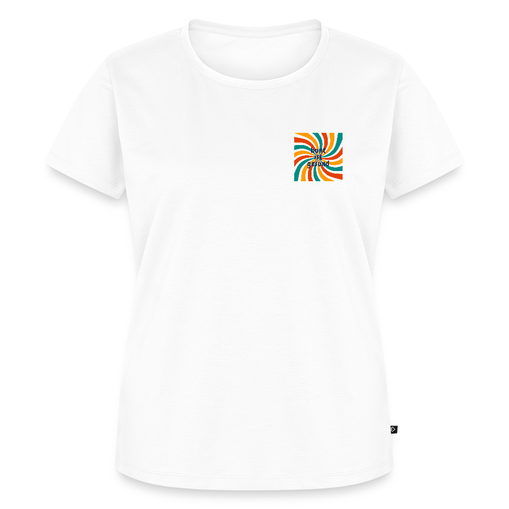 Bunt ist gesund Bögen Pocket - Frauen Premium T-Shirt - Weiß
