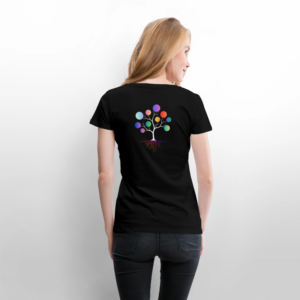 Bunte Wurzeln Himbergen V&H - Frauen Premium T-Shirt - Schwarz