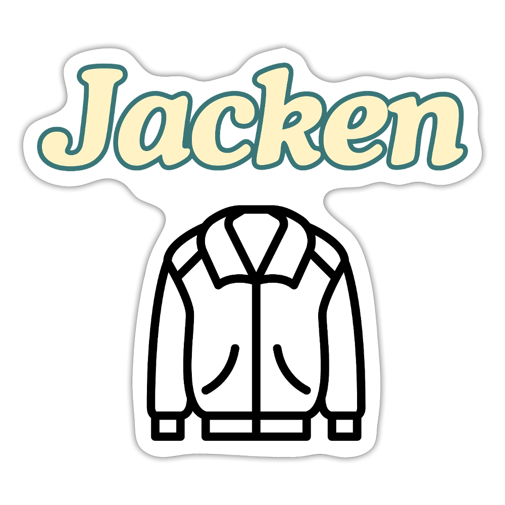 Sticker - Jacken - Mattweiß
