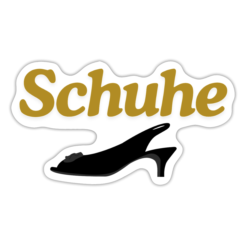 Sticker - Schuhe Damen - Mattweiß